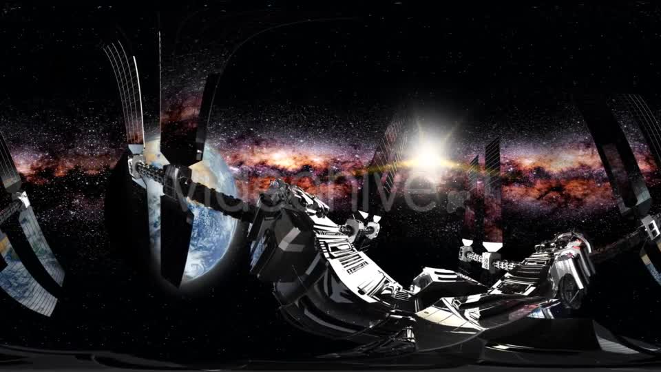 International Space Station Orbiting Earth in Virtual Reality - Download Videohive 20568556