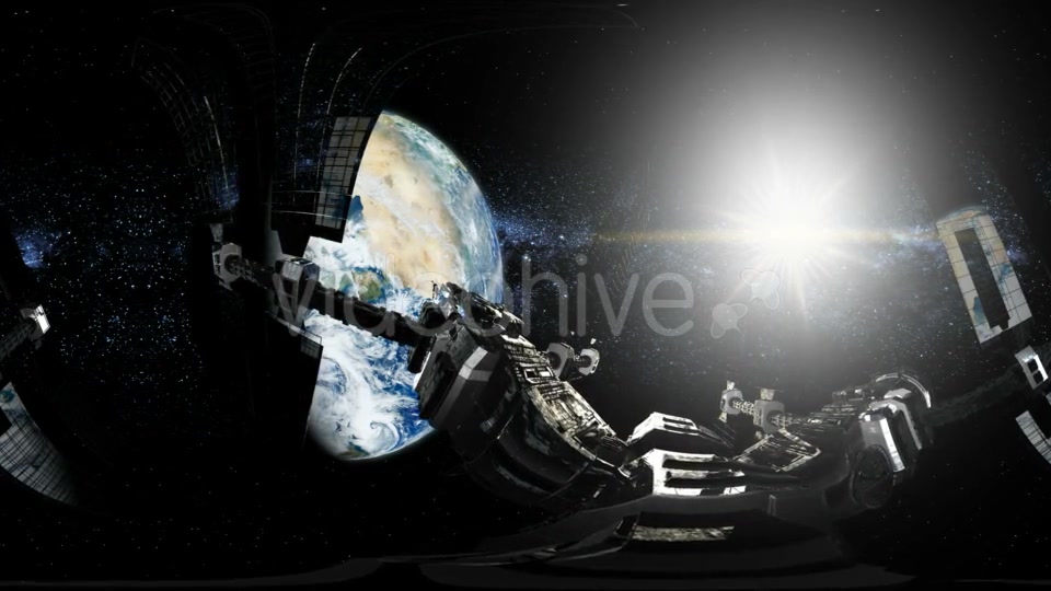 International Space Station Orbiting Earth in Virtual Reality - Download Videohive 21094732