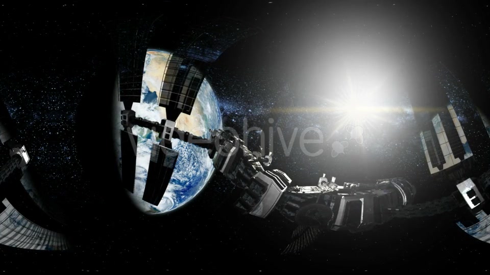 International Space Station Orbiting Earth in Virtual Reality - Download Videohive 21094732