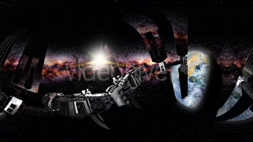 International Space Station Orbiting Earth in Virtual Reality - Download Videohive 21204785