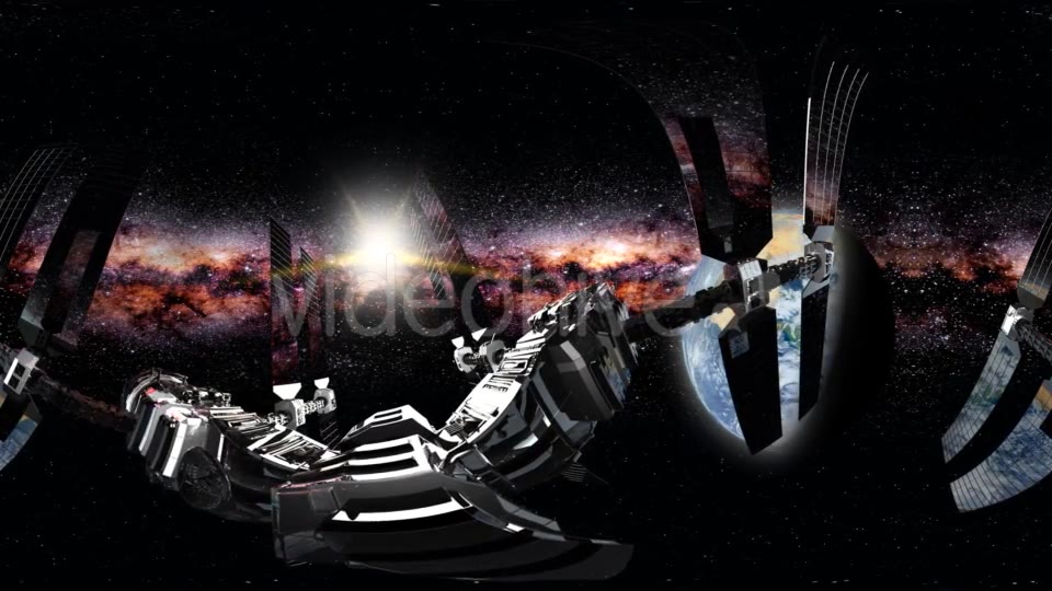 International Space Station Orbiting Earth in Virtual Reality - Download Videohive 21204785