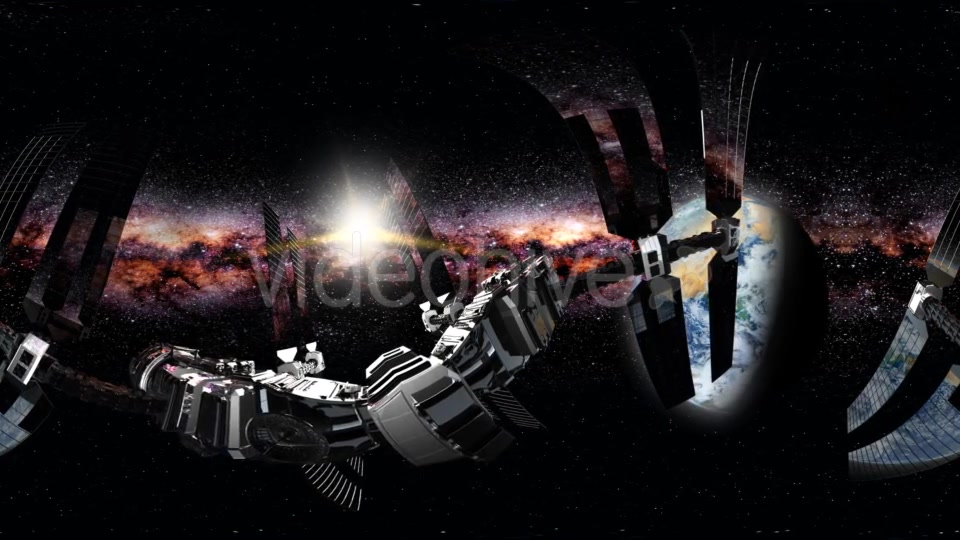 International Space Station Orbiting Earth in Virtual Reality - Download Videohive 21204785