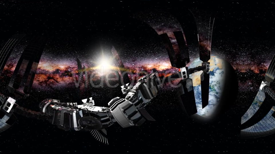 International Space Station Orbiting Earth in Virtual Reality - Download Videohive 21204785