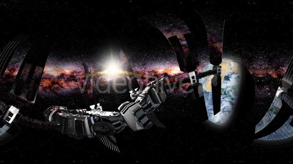 International Space Station Orbiting Earth in Virtual Reality - Download Videohive 21204785