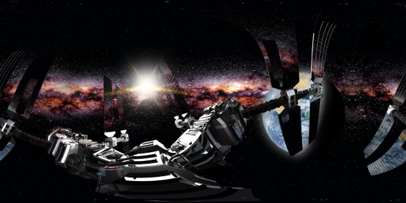 International Space Station Orbiting Earth in Virtual Reality - Download Videohive 21204785