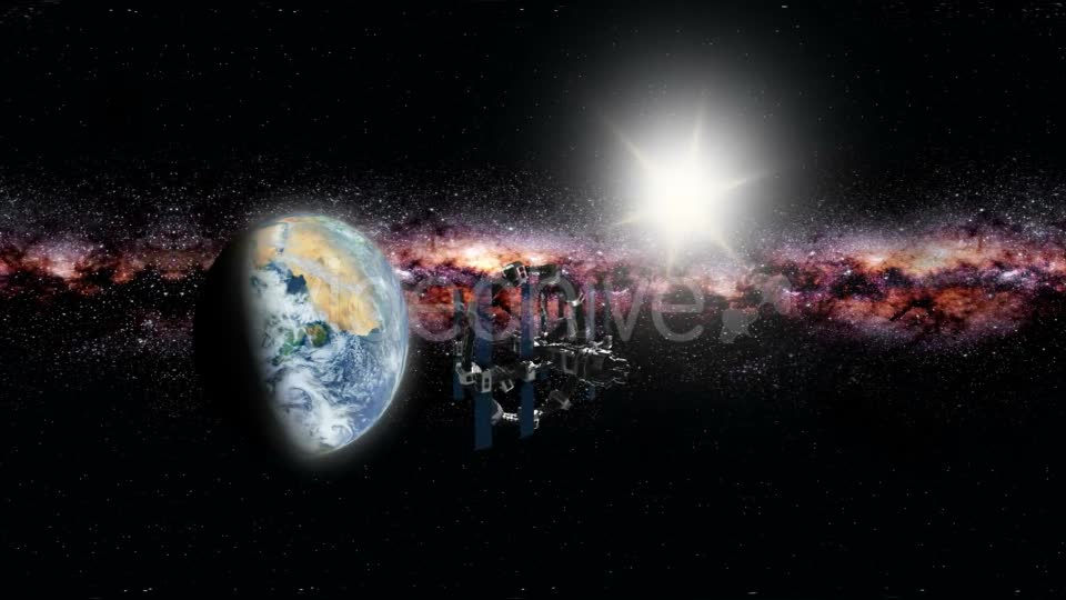 International Space Station Orbiting Earth in Virtual Reality - Download Videohive 21389266