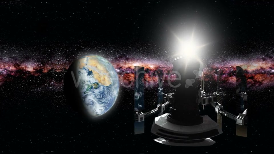 International Space Station Orbiting Earth in Virtual Reality - Download Videohive 21389266