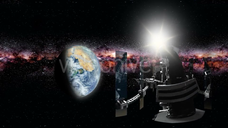 International Space Station Orbiting Earth in Virtual Reality - Download Videohive 21389266