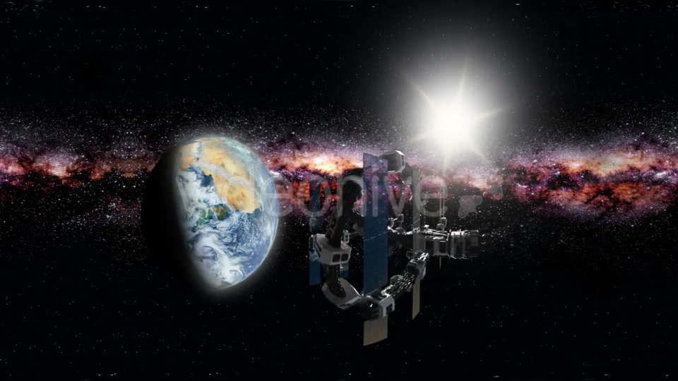 International Space Station Orbiting Earth in Virtual Reality - Download Videohive 21389266