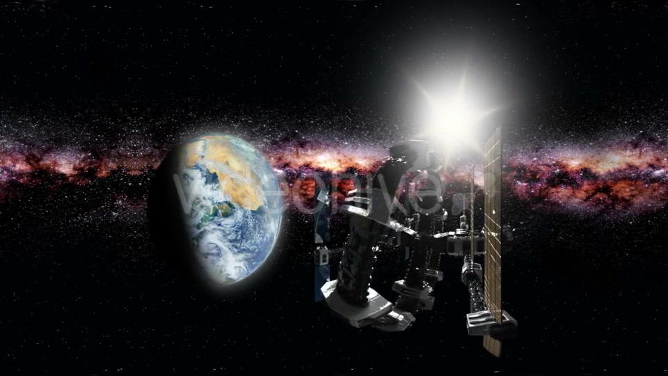 International Space Station Orbiting Earth in Virtual Reality - Download Videohive 21389266