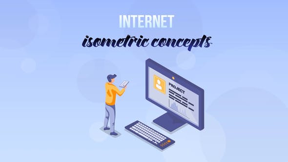 Internet Isometric Concept - Videohive 27529391 Download