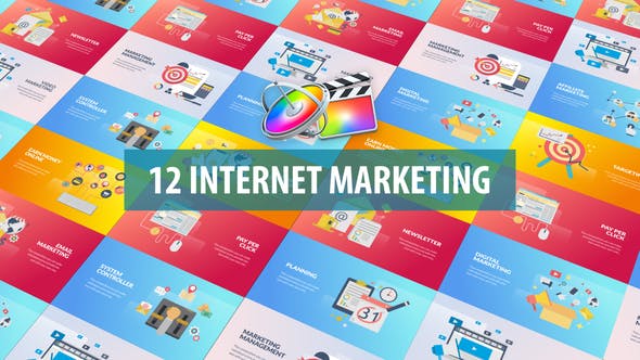 Internet Marketing Animation | Apple Motion & FCPX - 28507724 Videohive Download