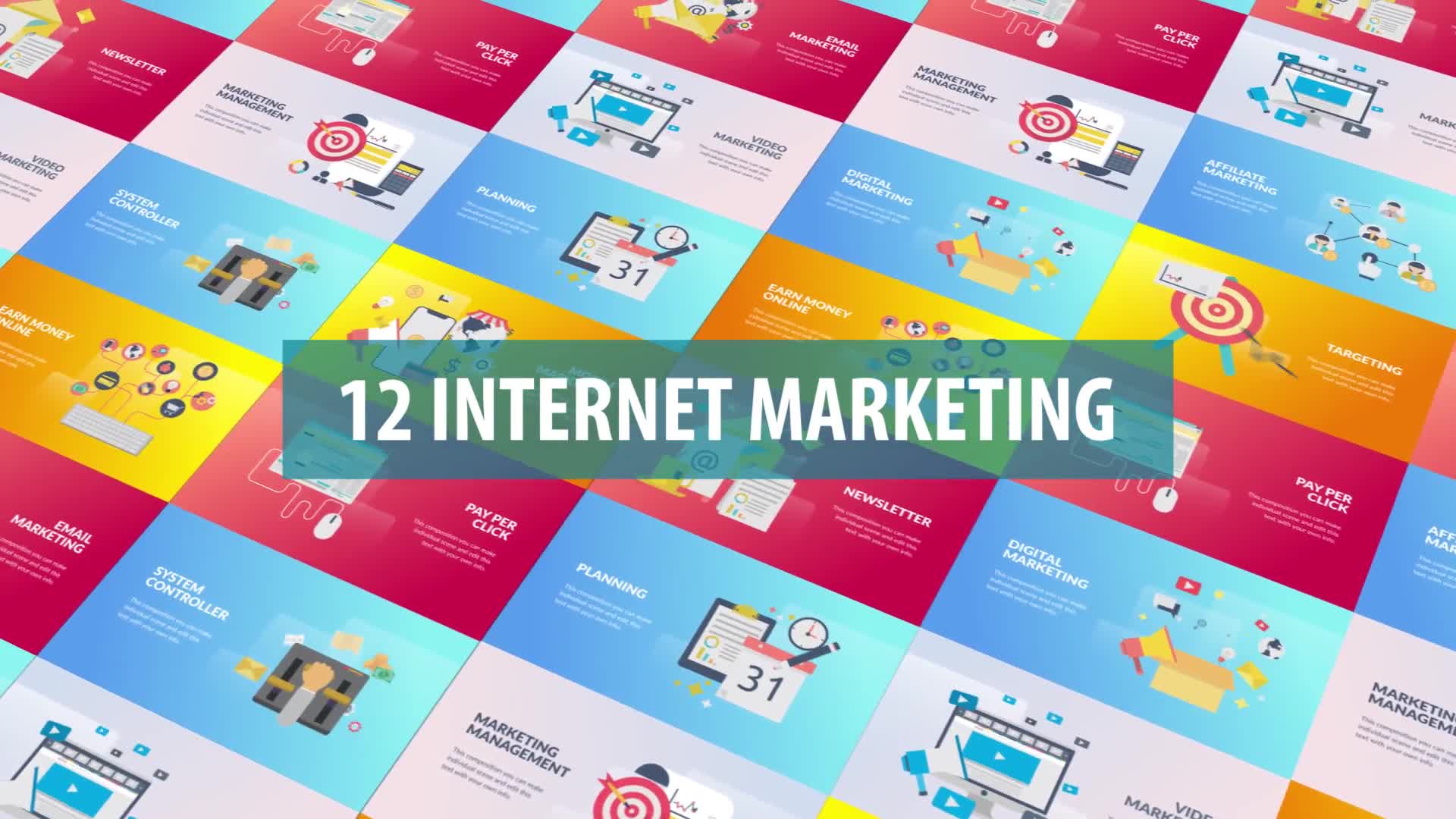 Internet Marketing Flat Animation Videohive 26126197 After Effects Image 1