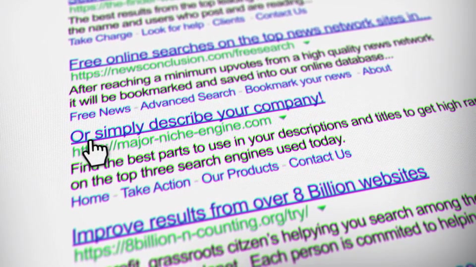 Internet Search Engine Screen Close Up - Download Videohive 6546852