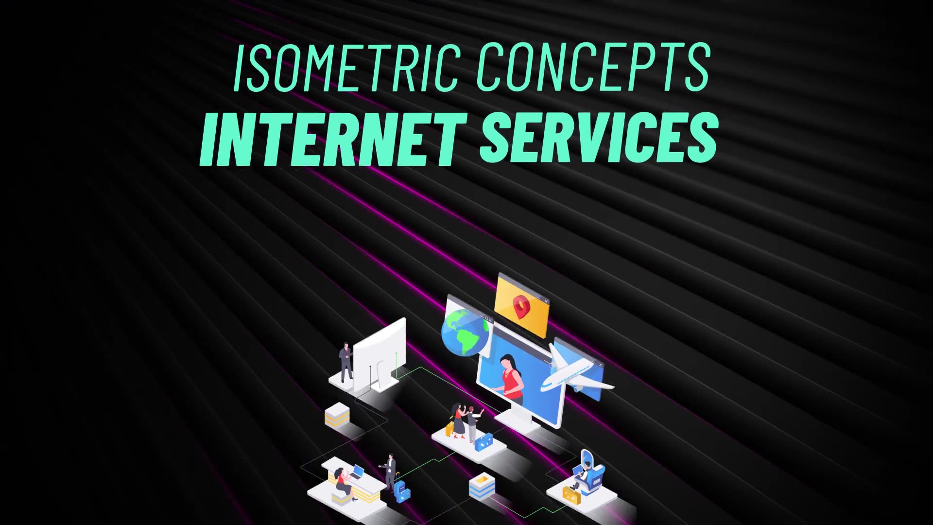 Internet Services Isometric Concept Videohive 31223559 After Effects Image 3