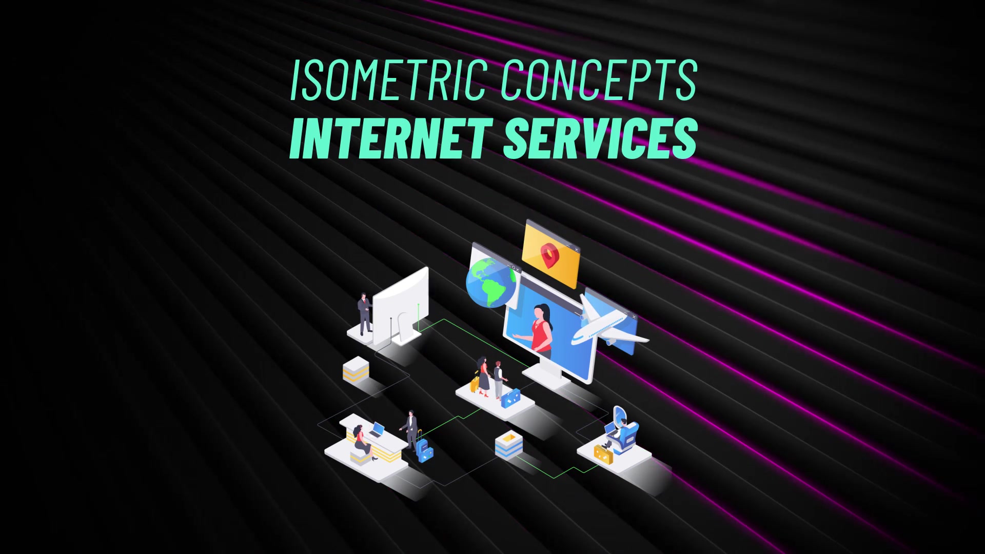 Internet Services Isometric Concept Videohive 31223559 After Effects Image 4