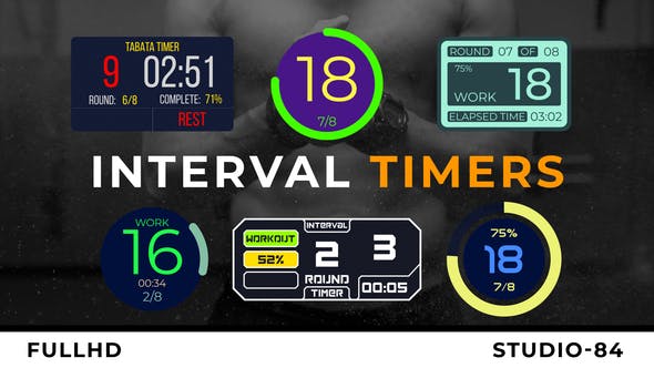 cube interval timer clock