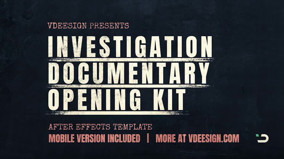 Investigation Documentary Opening Kit Videohive 24689958 After Effects Image 10