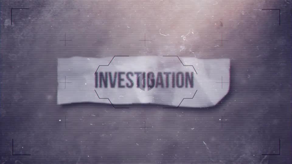 Investigation - Download Videohive 20360827