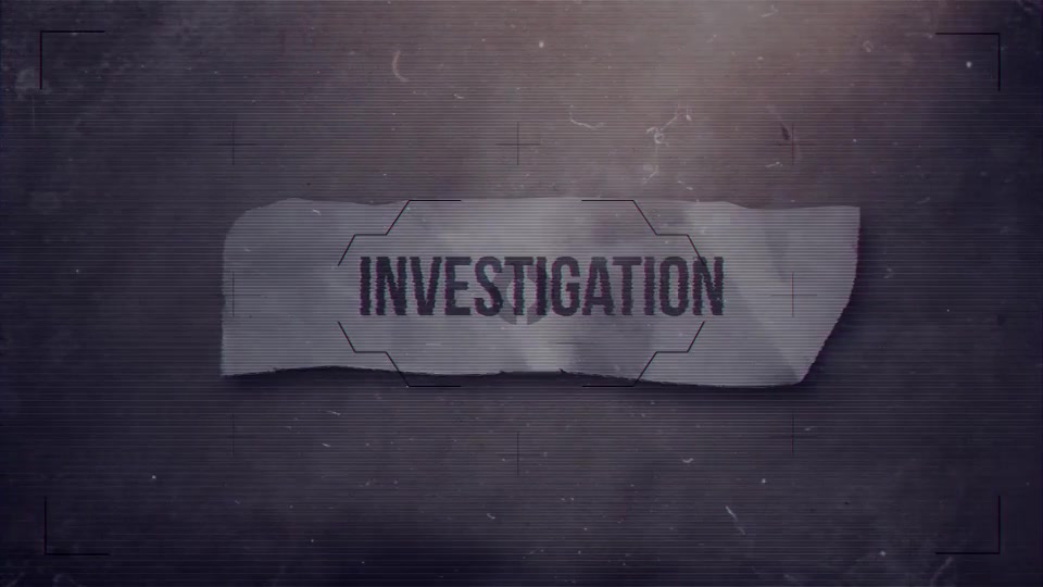 Investigation - Download Videohive 20360827