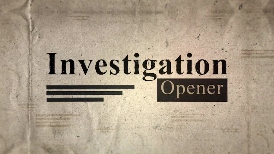 Investigation History Opener Videohive 29657083 After Effects Image 11