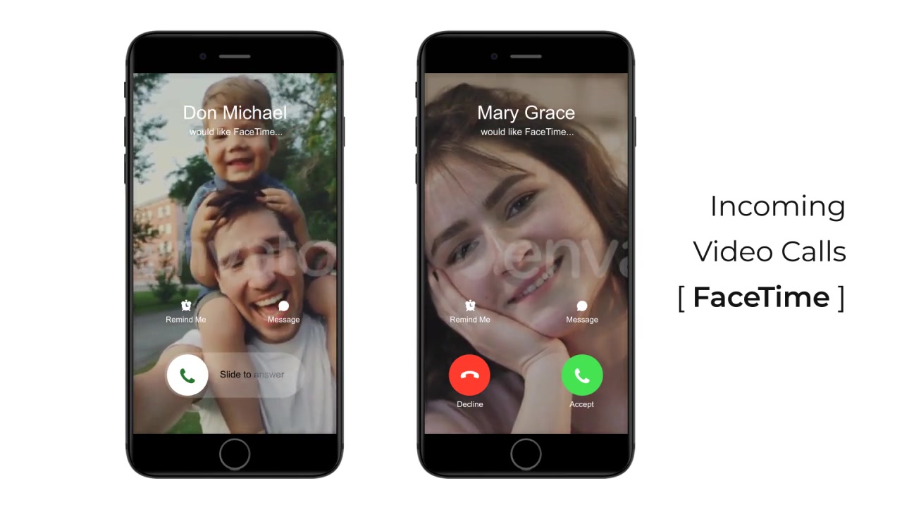 iOS Smart Phone Voice & Video Calls Videohive 25361711 After Effects Image 8