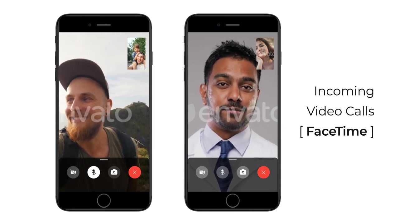 iOS Smart Phone Voice & Video Calls Videohive 25361711 After Effects Image 9