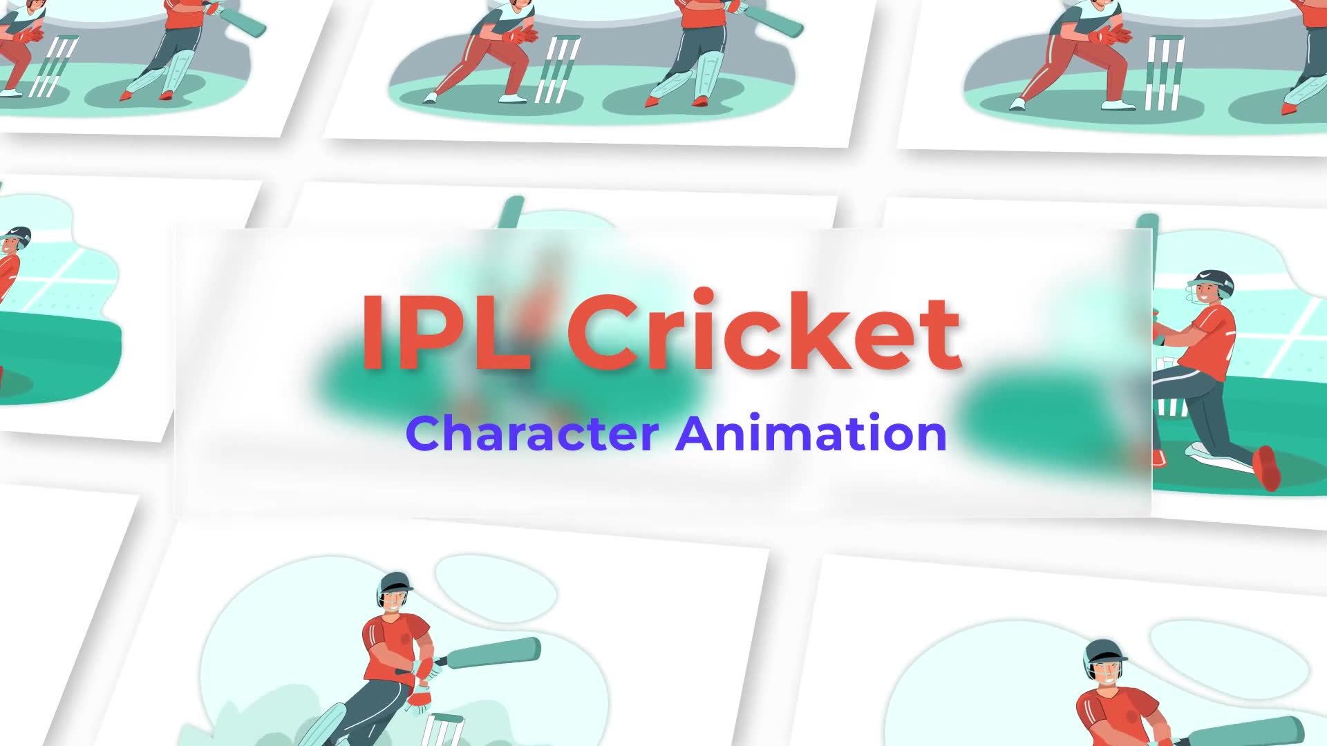 IPL Cricket Character Animation Scene Pack Videohive 37071413 After Effects Image 2