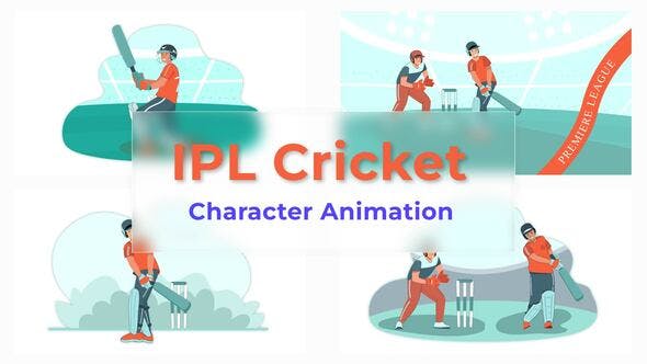 IPL Cricket Character Animation Scene Pack - 37071413 Download Videohive
