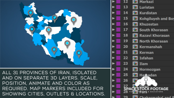 Iran Map Kit - Videohive 24940703 Download