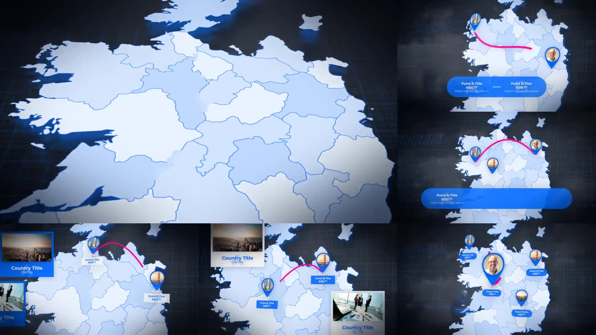 Ireland Map Ireland Animated Map Kit Videohive 24222961 After Effects Image 1