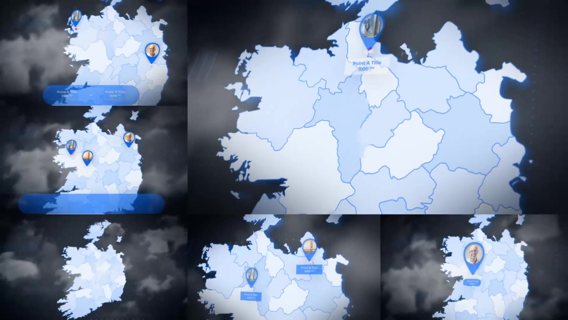 Ireland Map Ireland Animated Map Kit Videohive 24222961 After Effects Image 8