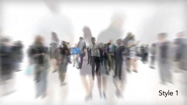 Isolated Crowd Of People Coming & Going With Alpha - Download Videohive 3405711