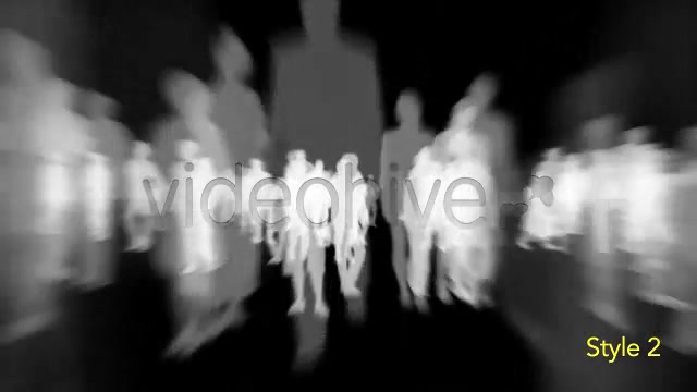 Isolated Crowd Of People Coming & Going With Alpha - Download Videohive 3405711