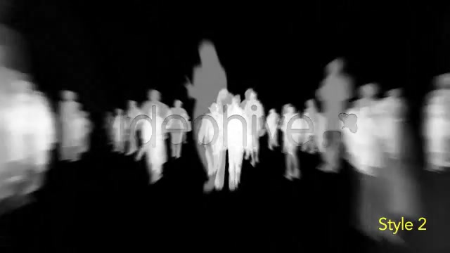 Isolated Crowd Of People Coming & Going With Alpha - Download Videohive 3405711