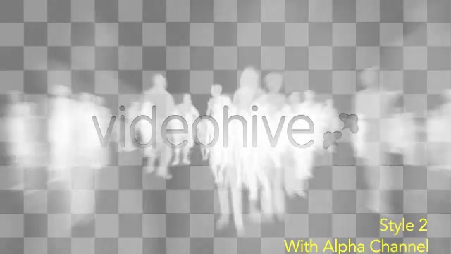 Isolated Crowd Of People Coming & Going With Alpha - Download Videohive 3405711