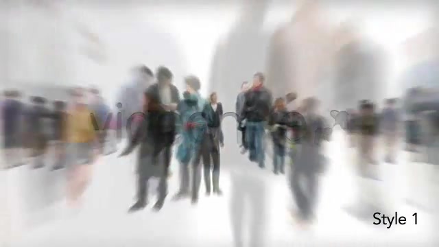 Isolated Crowd Of People Coming & Going With Alpha - Download Videohive 3405711