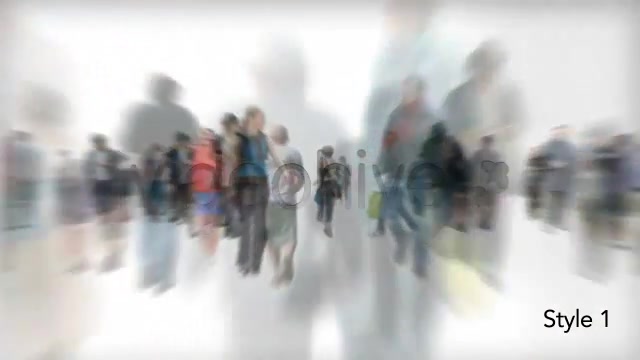Isolated Crowd Of People Coming & Going With Alpha - Download Videohive 3405711