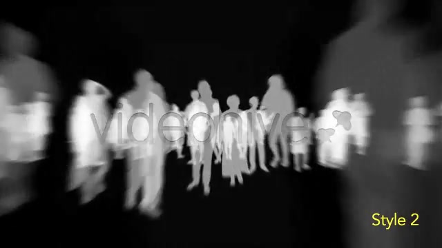 Isolated Crowd Of People Coming & Going With Alpha - Download Videohive 3405711