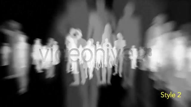 Isolated Crowd Of People Coming & Going With Alpha - Download Videohive 3405711