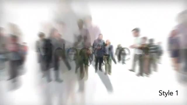 Isolated Crowd Of People Walking Towards w/ Alpha Videohive 3404962 Motion Graphics Image 1