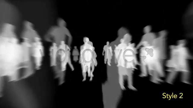 Isolated Crowd Of People Walking Towards w/ Alpha Videohive 3404962 Motion Graphics Image 10