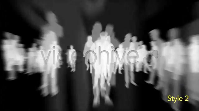 Isolated Crowd Of People Walking Towards w/ Alpha Videohive 3404962 Motion Graphics Image 11