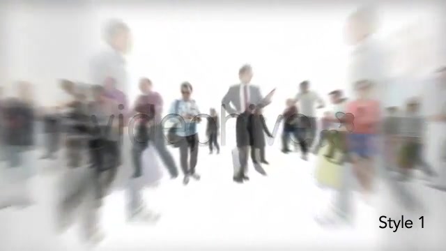 Isolated Crowd Of People Walking Towards w/ Alpha Videohive 3404962 Motion Graphics Image 3