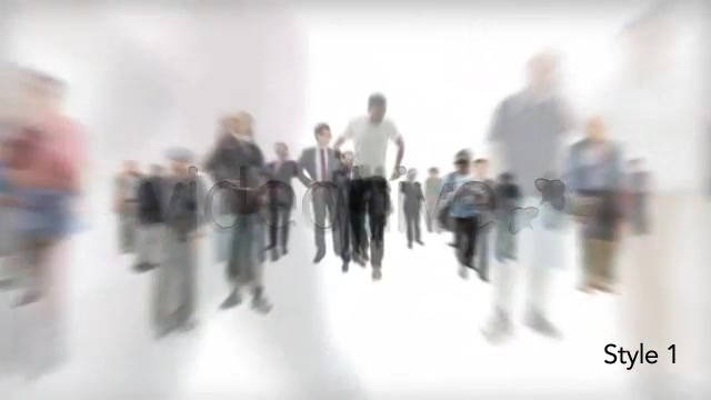 Isolated Crowd Of People Walking Towards w/ Alpha Videohive 3404962 Motion Graphics Image 4