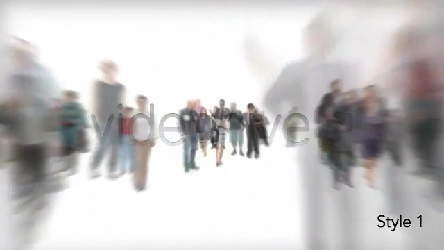 Isolated Crowd Of People Walking Towards w/ Alpha Videohive 3404962 Motion Graphics Image 5