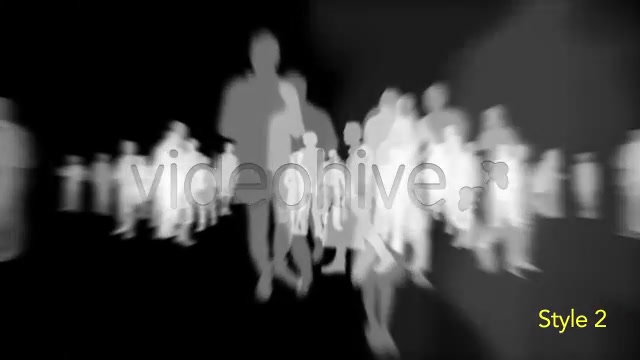 Isolated Crowd Of People Walking Towards w/ Alpha Videohive 3404962 Motion Graphics Image 8