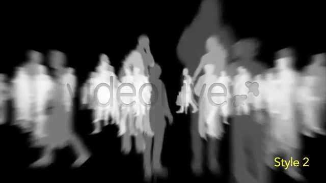 Isolated Crowd Of People Walking Towards w/ Alpha Videohive 3404962 Motion Graphics Image 9