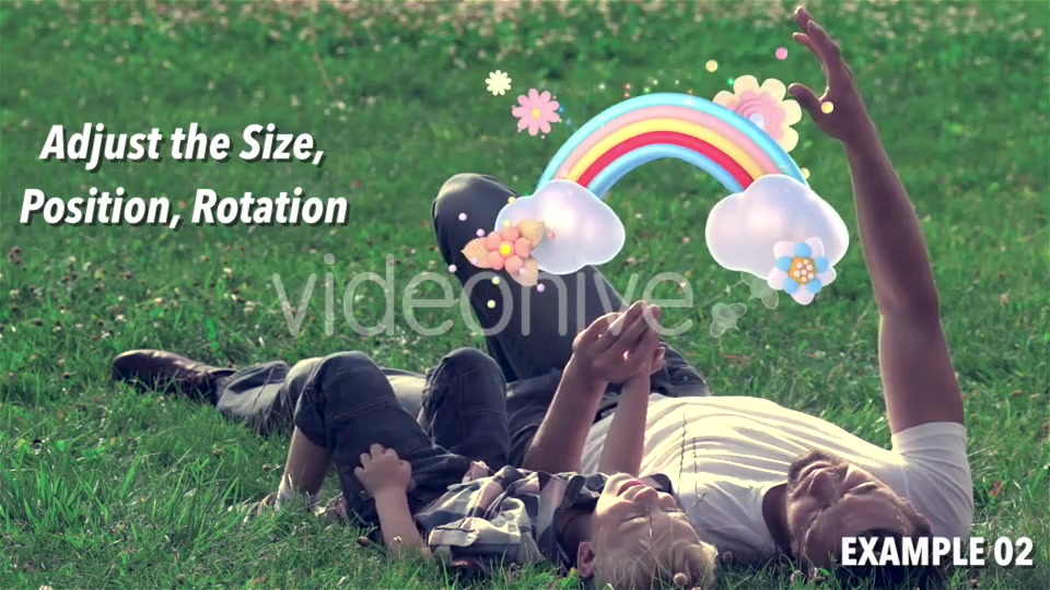 Isolated Rainbow and Flower Object - Download Videohive 20907989