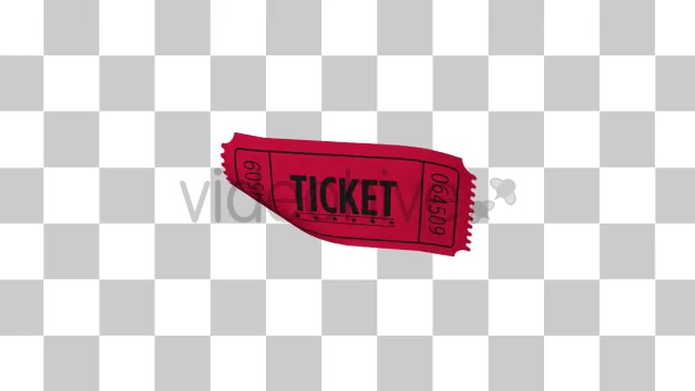 Isolated Ticket Stub Spin - Download Videohive 10317603